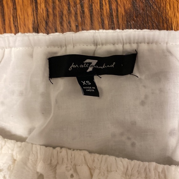 7 for All Mankind White Lace Skirt Set - Picture 4 of 4